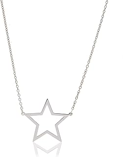 Sterling Silver LARGE STAR Necklace