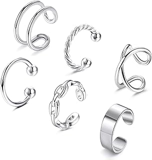 Jstyle Ear Cuff Earrings for Women Non Piercing 14K Gold Plated Cuff Earrings for Non Pierced Ears Clip on Cartilage Helix Earrings