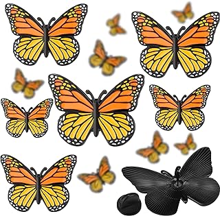 Otuuz 50 Pcs Monarch Butterfly Enamel Pin Funeral Pins Realistic Monarch Butterfly Lapel Pin Butterfly Brooch Jewelry Gifts for Dia De Los Muertos Women Girls