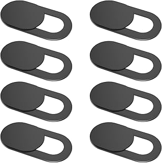 Toojcc Ultra-Thin Laptop Camera Cover Slide (8 Pack), Compatible with MacBook, PC, Tablets, and Phones. Safeguard Privacy with Strong Adhesive. Ideal for Personal and Professional Use