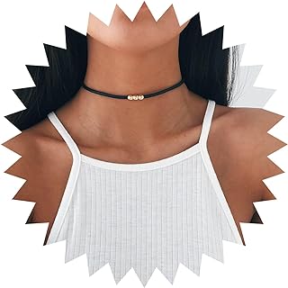 Cable Chain Vintage Suede Choker Necklace with Gold Beads, Zinc Material, for Women and Girls, Boho Black Velvet Leather Design