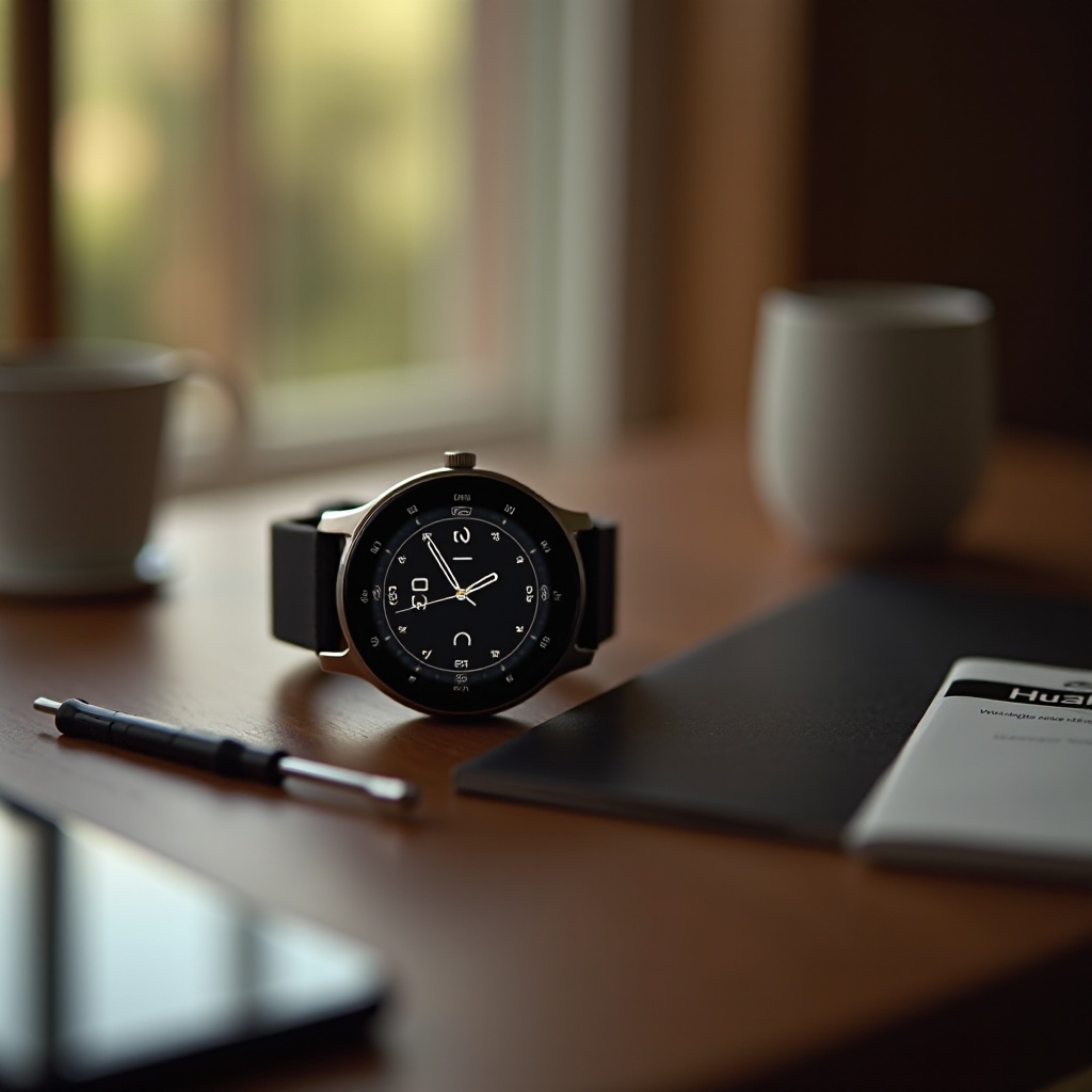 como cambiar la hora en smartwatch huawei