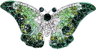 EVER FAITH Women's Austrian Crystal Cute Butterfly Insect Brooch