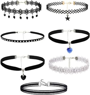 Choker Set black classic velvet stretch punk gothic tattoo lace Black Chokers Necklaces for Women