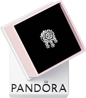 Pandora Icy Snowflake Drop Charm - Compatible Moments Bracelets - Jewelry for Women - Gift for Women in Your Life - Made with Sterling Silver & Man-Made Crystal, With Gift Box