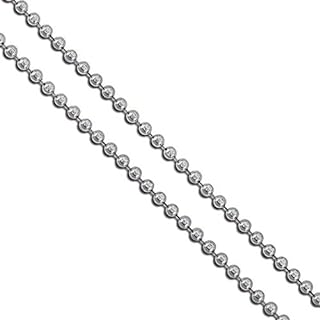 Stainless Steel Military Ball Bead Chain 2mm 3mm 4mm 6mm Dog Tag Link Pallini Necklace