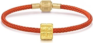 CHOW SANG SANG 24K Gold Bracelet with Box Chain and Lobster Claw Clasp, Chocolate Charm Design for Women