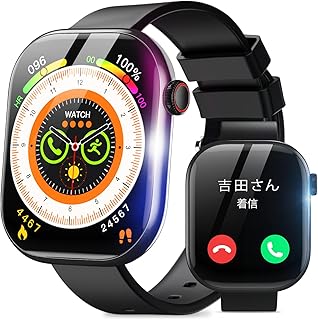 Votopolyのスマートウォッチ、2.08インチ高解像度スクリーンとBluetooth5.4通話機能で、IP68防水対応、110種類の運動モードをサポート。