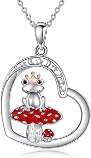 925 Sterling Silver O-Chain Necklace with Moonstone Mushroom Pendant for Women or Girls, Gift of Choice for Loved Ones