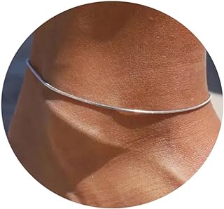Kyazeo Anklet for Women 18K Gold Plated Dainty Thin Snake Chain Anklets Adjustable Stainless Steel Herringbone Ankle Bracelet Beach Jewelry Gifts