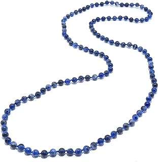 D'SIRE D'LIGHTFUL. D'AMOND. D'SIGNS. Round Rose Quartz, Amethyst, Labradorite Gemstone Beads Beaded Strand Necklace for Women - Natural Healing Crystals Jewelry