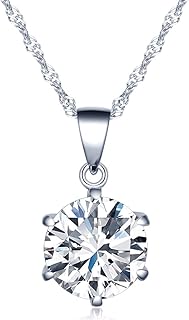 Infinite U Collier rivière de diamants en argent sterling 925 avec oxyde de zirconium brillant pour femme, taille ajustable de 1,6 cm, parfait pour soirées élégantes avec sac cadeau