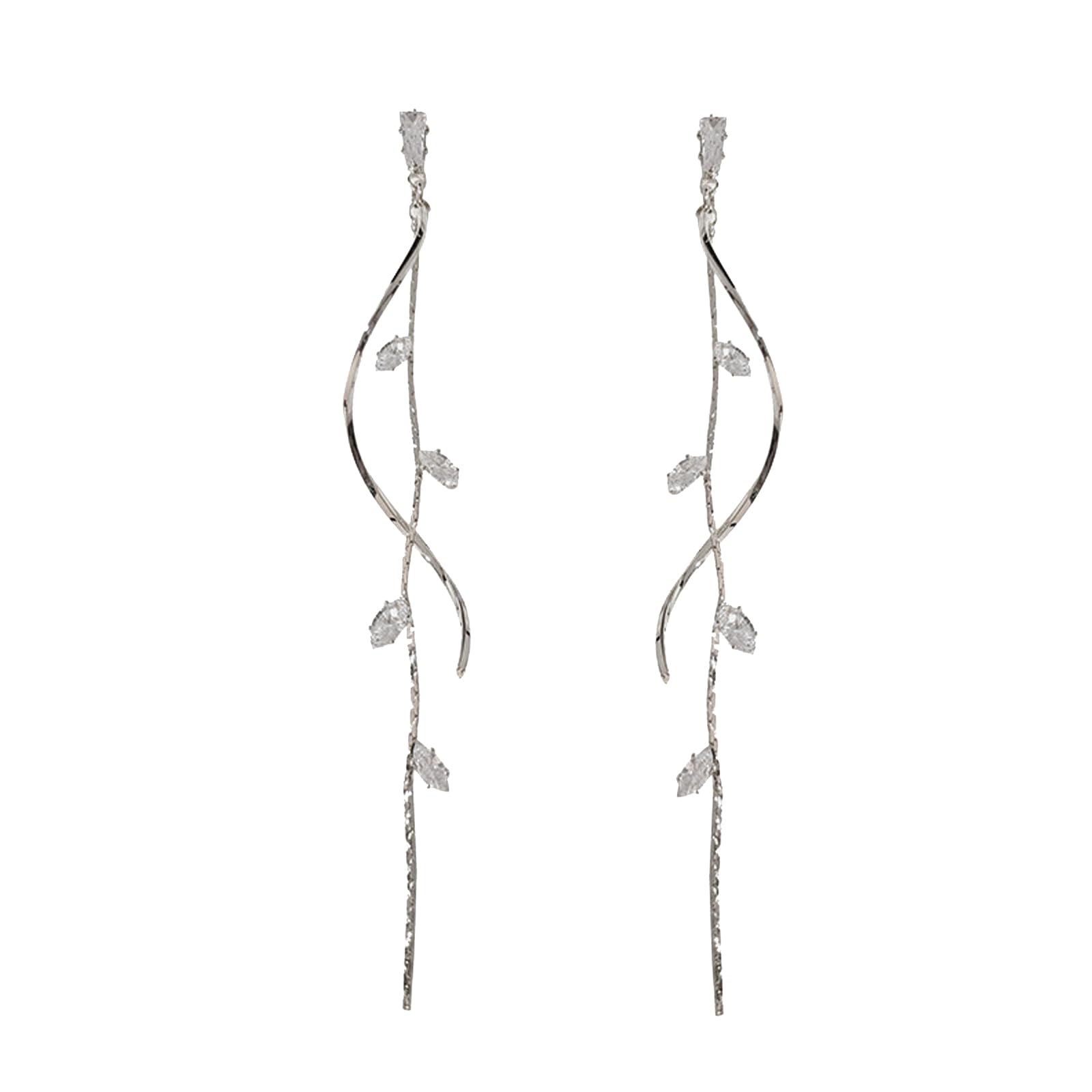 Crystal Drop Earrings,Zirconia Rhinestone Dangling Earrings for Women Prom Party Jewelry Gifts， Dangle Fashion Jewelry Crystal Earrings for Women and Girls