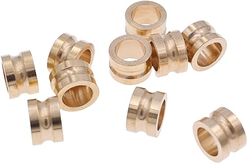 Retro Brass Vertebra Paracord Beads,Antique EDC Charms Pendant for Knife Lanyard Cord Bracelet Keychains Metal Accessories