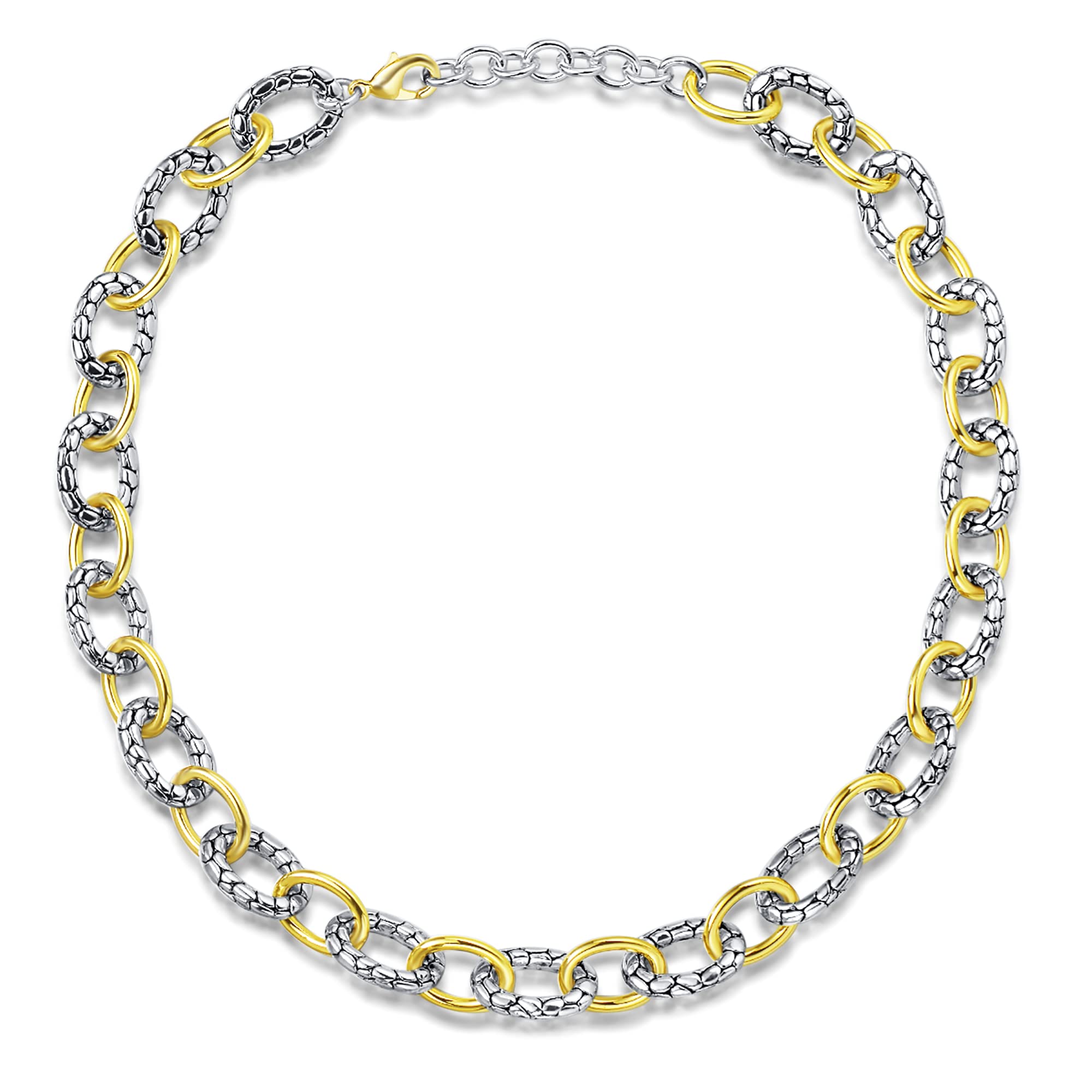 UNY JEWEL Jewelry Make a Statement With Multi Dots Oval Link Chain Necklace Designer Brand Inspired Women Christmas Gifts