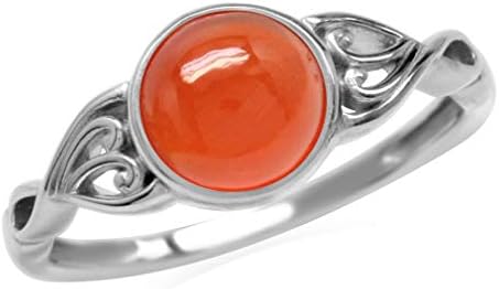 Deluxe 7MM Genuine Arizona American Turquoise, Victorian Design Men's Wedding Ring in White Gold-Plated Sterling Silver for Women - Size 3.5