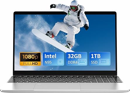 Auusda 15,6-Zoll Business Laptop mit 32GB RAM, 1TB NVMe SSD, Fingerabdruck-Entsperrung und beleuchteter Tastatur aus Aluminiumgehäuse. Ideal für anspruchsvolle Nutzer