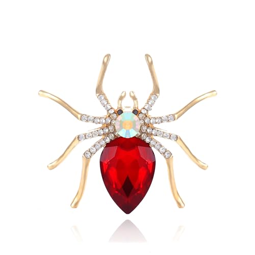 YOQUCOL Halloween Spider Shape Brooch Pins for Women Girls Gift