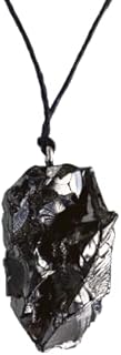 Shungite Stone Necklace Pendant Set - Authentic Jewelry Crystal for Chakra & Energy Balance