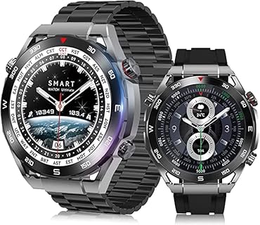 ceyot スマートウォッチ with 1.52インチ大画面、Bluetooth5.3通話機能、3種バンド付き。運動モード豊富でプレゼントに最適。