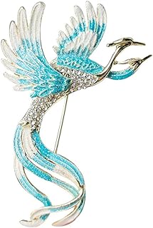 Vintage Vibrant Phoenix Brooch with Durable Pin Clasp for Unisex Style, Ideal for Suits, Shirts, and Sweaters - Perfect Birthday or Holiday Gift Item