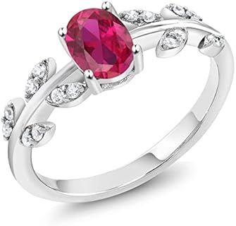 Sterling Silver Clasp Labradorite Wedding Ring - Cubic Zirconia & Multi-Stone for Women - Oval Branch Design