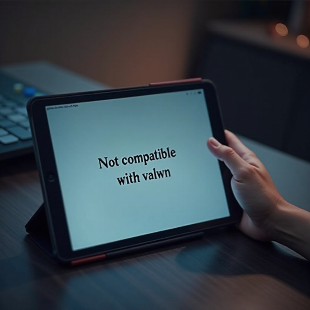 dieses tablet ist nicht mit dieser app kompatibel