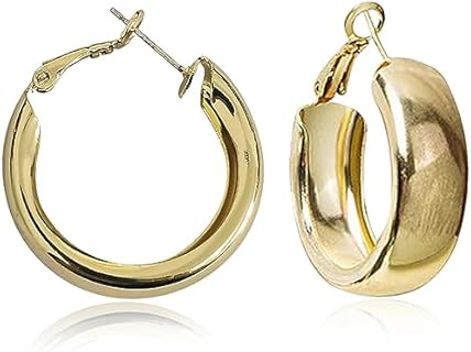 Unique Bohemian Matte Round Hoop Earrings Large Retro Neon Color Circle Earrings Multicolor Pierced Classic Lightweight Loops for Women Girl Party Jewelry