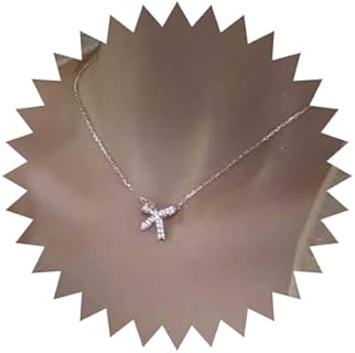 Fashion Shining Rhinestone Bow Tie Necklace Choker Gold Chain Bling Bow Tie Pendant Necklace Bow Tie Crystal Necklace Jewelry for Women Girls