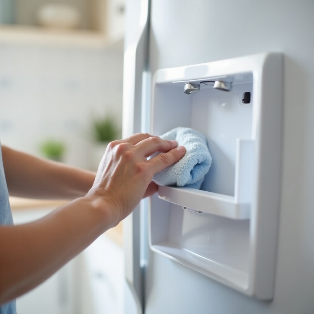 how to clean whirlpool refrigerator water dispenser