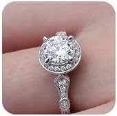 Luxurious Sterling Silver Vintage Engagement Ring with Cushion-Shaped Faceted Cubic Zirconia for Women