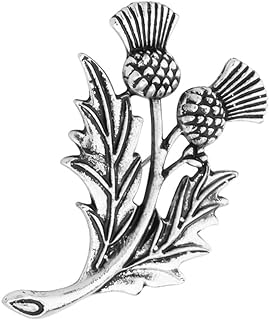 Double Scottish Thistle Brooch Pin Sassenach Scottish Gift Scottish Brooch