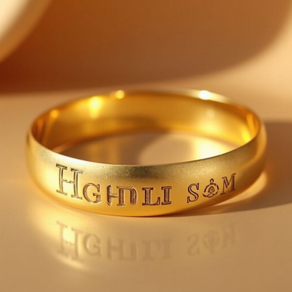 Elegantes Goldarmband Damen mit Gravur