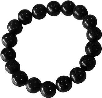 Double Safety Clasp Black-Green Jade Bangle Bracelet on Bead & Cord Chains for Unisex - Elegant Round Design with Authentic Thai Jade Gems