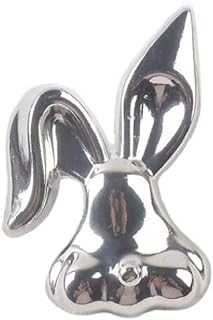 Charm Clasp Rabbit Head Brooch, Faux-Pearl Detail, Perfect Accessory for Men, Women, Girls, Unique Bunny Design, Graduation/Easter Gift