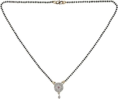 S-Hook Clasp Indian Bead Necklace in Ball Chain for Women with Cord Accents and No Gemstone, Designed with Elegance in Mind