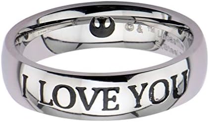 Star Wars I Love You Stainless Steel Unisex Ring | Size 7