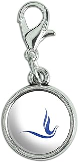 Zeta Phi Beta Sorority Charm with Lobster Clasp for Bracelet - Antiqued Design, Resin & Metal, Made in USA