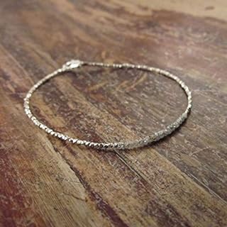 Raw Diamond Bracelet Diamond Beaded Bracelets April Birthstone Maid of Honor Gift Rough Diamond Bead Bracelet Bridesmaids Bridesmaid Gift 2 mm by Gemswholesale