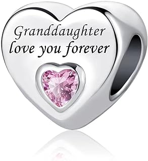 Copper Clasp Grandma Charm Bracelet | No Gemstone | Ideal for Mom, Wife, Grandma, Sister, Aunt, Daughter | Heart-Shaped Love Forever Design