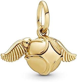 CHARMY'S Charm or bead S925 Golden Snitch from the Muggle Quidditch game HARRY POTTER for Pandora style bangle bracelet