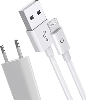 Chargeur Téléphone Universel Magnet avec Câble 1m, Prise Secteur USB 5V pour Charge Rapide et Voyage. Idéal pour iPhones, Tablette, et Smartphones pendant Tous vos Déplacements
