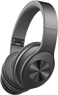 DOCKIN D Pure NC Wireless Bluetooth 5.1 Over Ear Kopfhörer für Pendler und Reisende mit Active Noise Cancelling, 42H Akku, geringerer Latenz und Memory Foam Polster für herausragenden Komfort