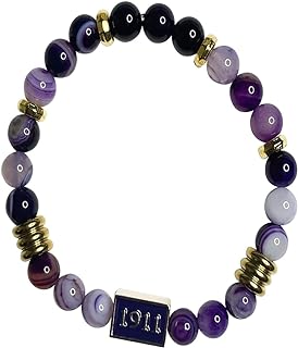 Handcrafted Omega Psi Phi Inspired Stretch Bracelet with Omega charm and gold accents