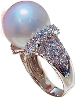 Pearl Ring 925 Silver fashion Ladies ring Cubic Zircon oxide ring Wedding ring Women Jewelry Rings Statement