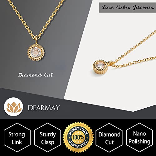 Cubic Zirconia Necklace for Women,Dainty 14k Gold Diamond Necklace for Women Simple CZ Diamond Heart Pendant Necklaces for Women Trendy Gold Choker Necklaces For Women Aesthetic Gold Jewelry Gift for Girls