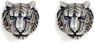 Vintage Tiger Head Stud Earrings Forest King Animal Piercing Punk Earring Studs Fashion Jewelry Gifts for Women Girls Hypoallergenic