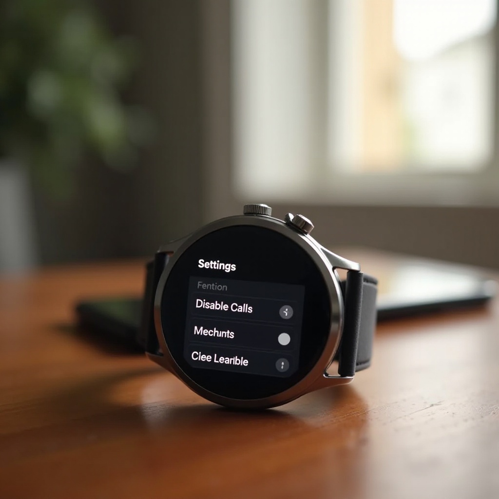 desactivar llamadas en smartwatch