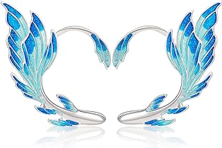 Elf Ear Cuffs Fairy Earrings Blue Anime Cosplay Jewelry for Women Girl