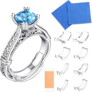 Hicarer Ring Size Adjuster Invisible Ring With Double Sided Adhesive Tape Size Adjuster for Loose Rings Ring Adjuster Size Fit Any Rings Ring Guard Reducer